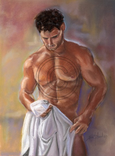 Male with towel